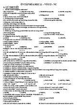 Ôn tập Hóa học 11  Vô cơ  Nâng cao